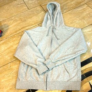 TNA boyfriend grey zip up hoodie